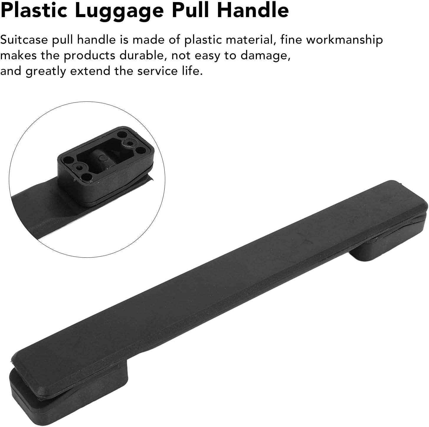 Luggage Suitcase Handle with Ergonomic Grip for Comfortable Carrying, Suitcase Repairs Replacement Handle Carry Strap Long 7.9‘’ Fits Most Luggage Models, Quick and Easy Installation for All Travelers
