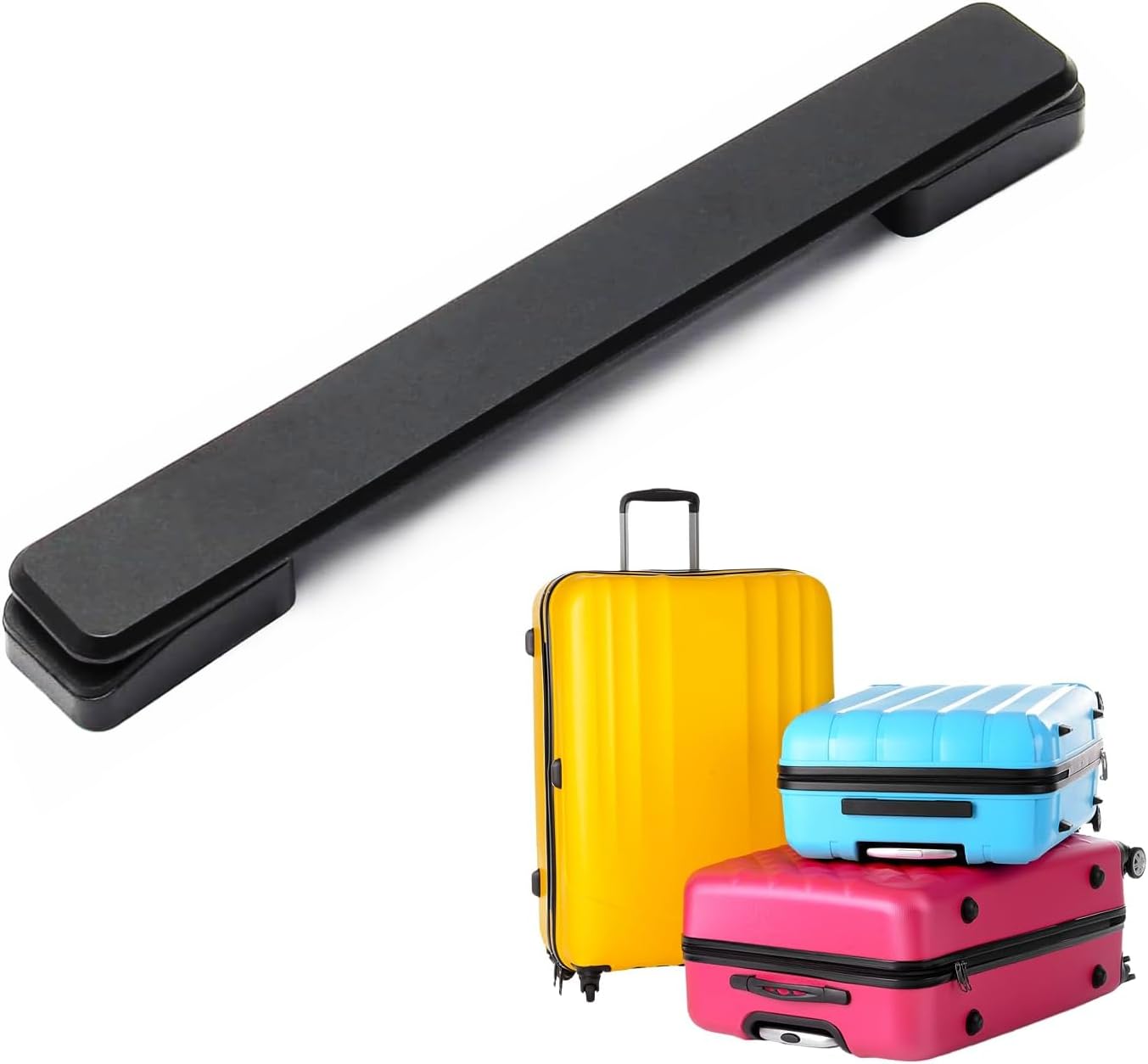 Luggage Suitcase Handle with Ergonomic Grip for Comfortable Carrying, Suitcase Repairs Replacement Handle Carry Strap Long 7.9‘’ Fits Most Luggage Models, Quick and Easy Installation for All Travelers