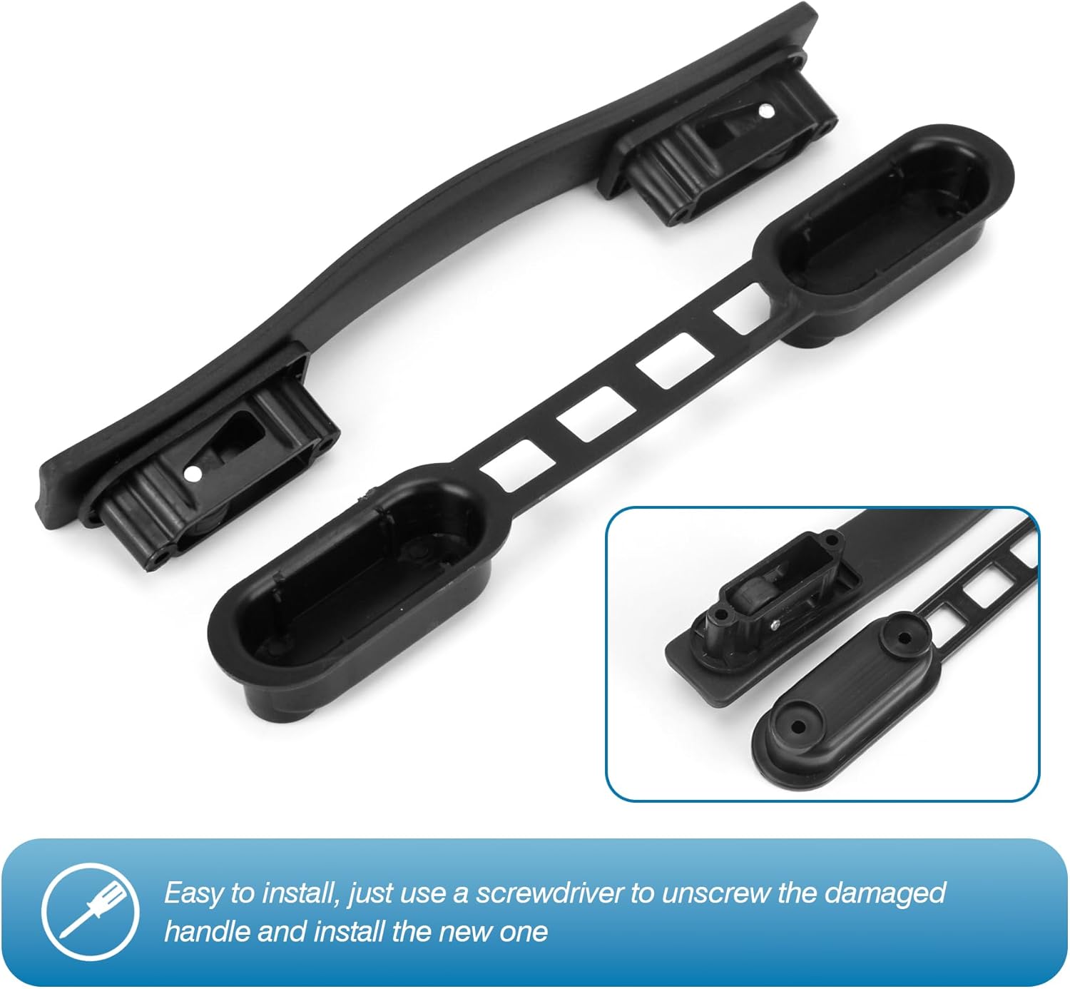Concealed Fiber Suitcase Handle Replacement Luggage Case Handle Suitcase Carrying Grip for Repairing