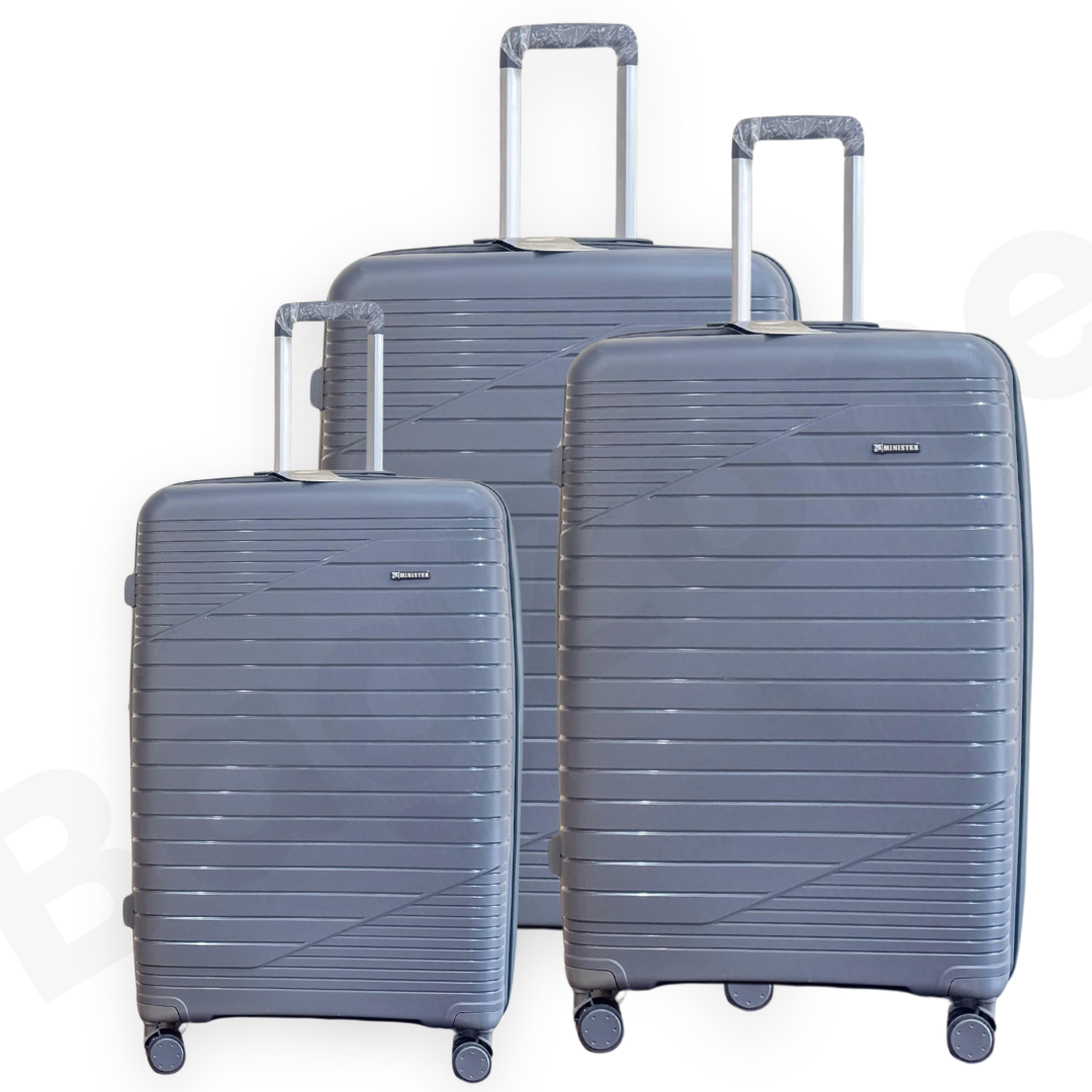 🧳 Minister Polypropylene Unbreakable Luggage Set (3 Pcs)