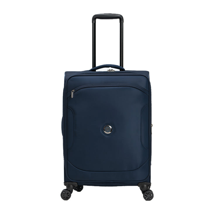 Berg Premium 3-Piece Softside Luggage Set – Lightweight, Durable & 360° Spinner Wheels – Navy Blue