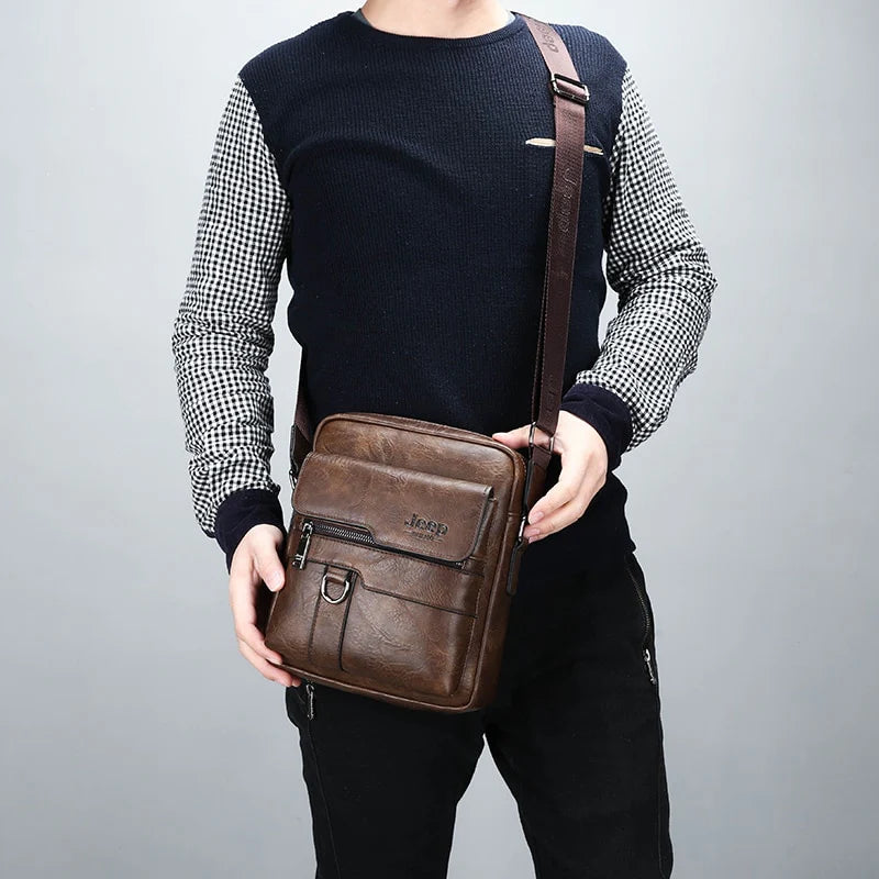 JEEP Luxury Mens Messenger Bags – Crossbody bag (Large Capacity)